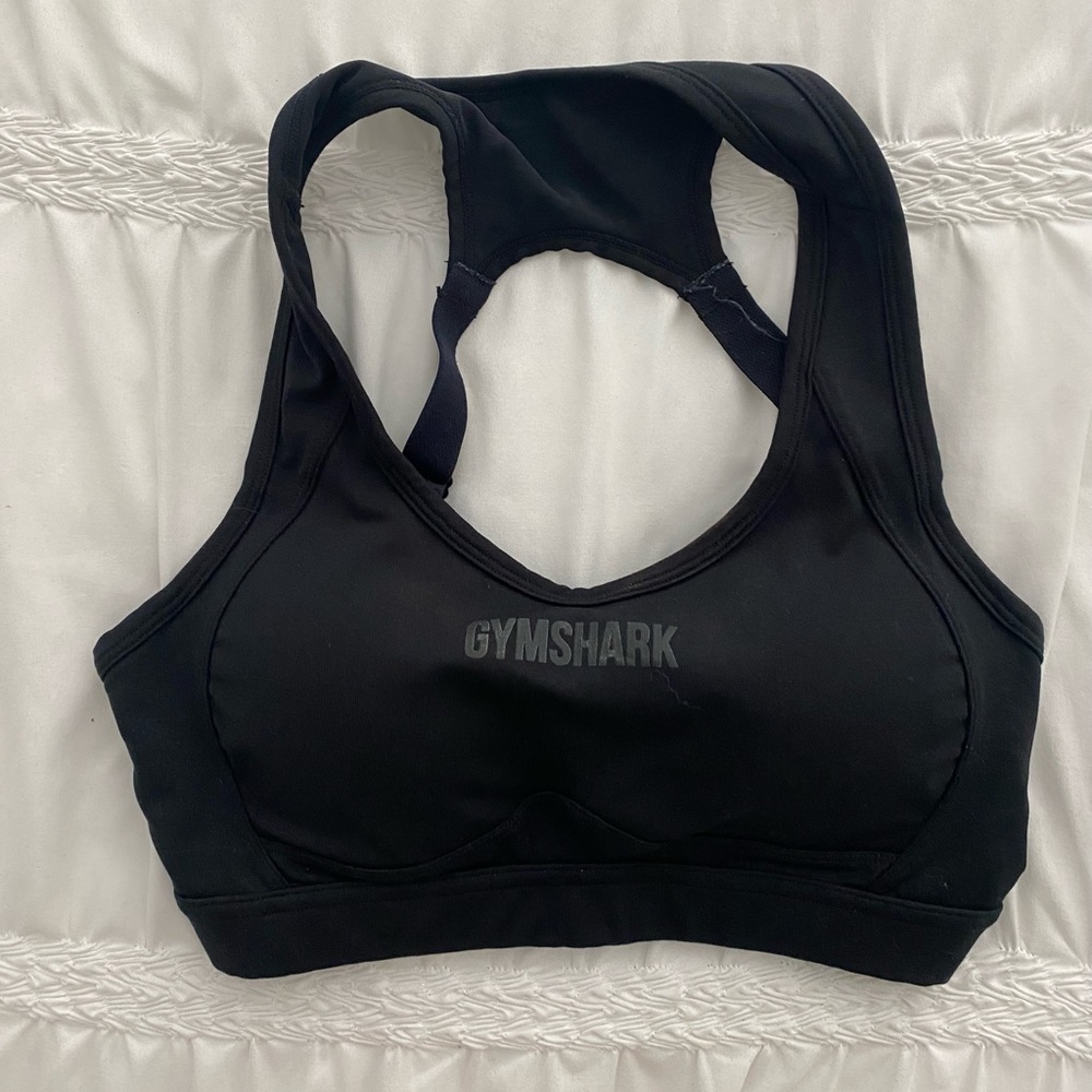 Gymshark Black Racerback Sports Bra